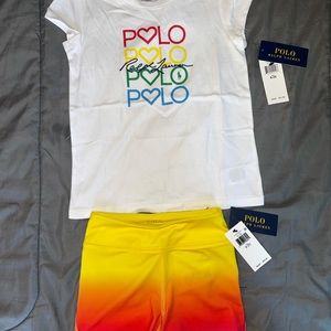 Little girl Ralph Lauren Polo Outfit size 7